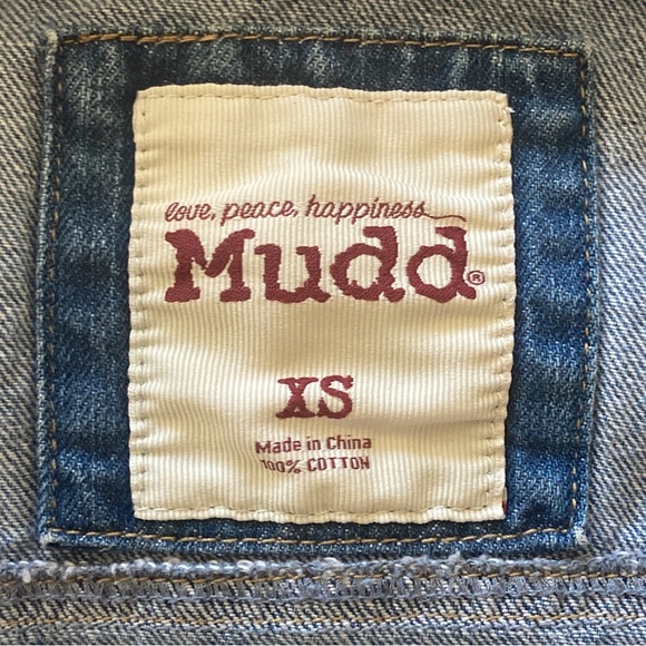 Distressed Jean Jacket by Mudd, XS - Picture 8 of 8